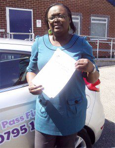 Bukkie from Cheetham Hill, Manchester, passed her driving test first time with Uncle Joe's Driving School